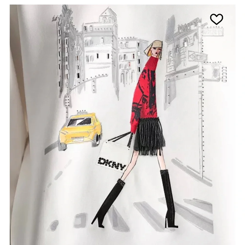 DKNY womens crossing times square print sweatshirt NWT size XL - Picture 14 of 17